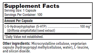 5-HTP 100mg, 100 capsules