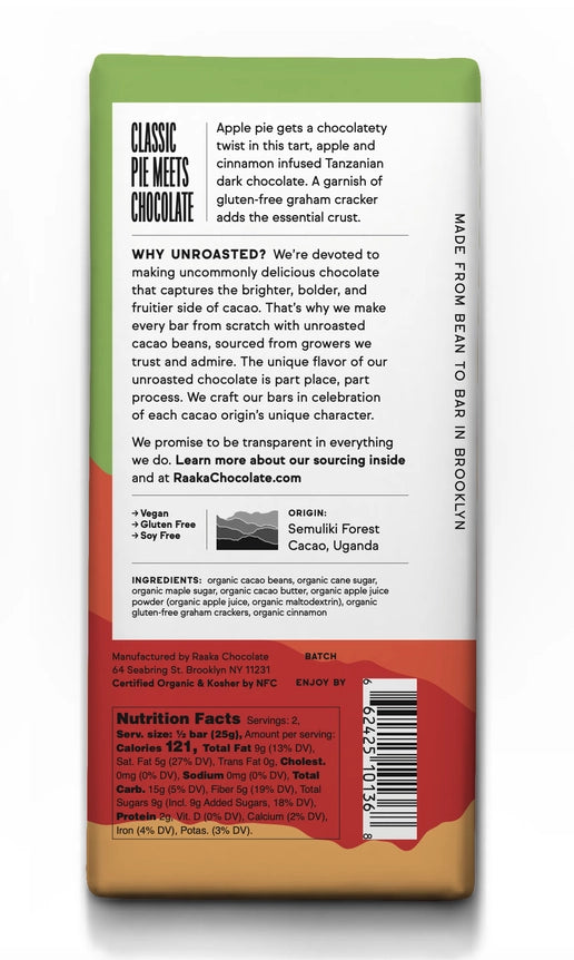 Apple Crisp Chocolate Bar, 60%