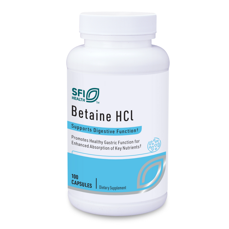 Betaine HCl Capsules, 100 ct