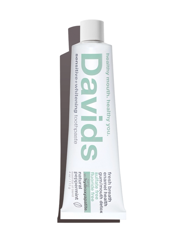 Davids Sensitive+Whitening Nano-Hydroxyapatite Premium Toothpaste / Peppermint / 4 oz