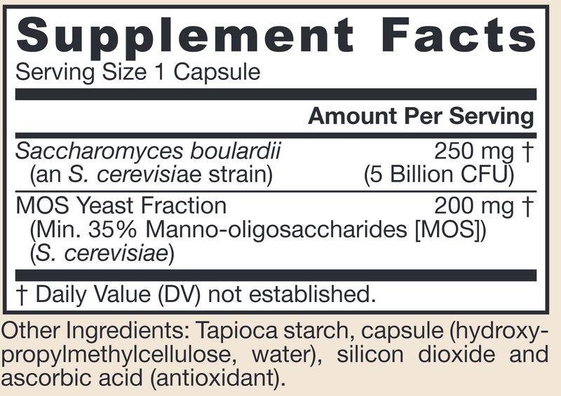 Saccharomyces Boulardii + MOS Capsules, 90 ct