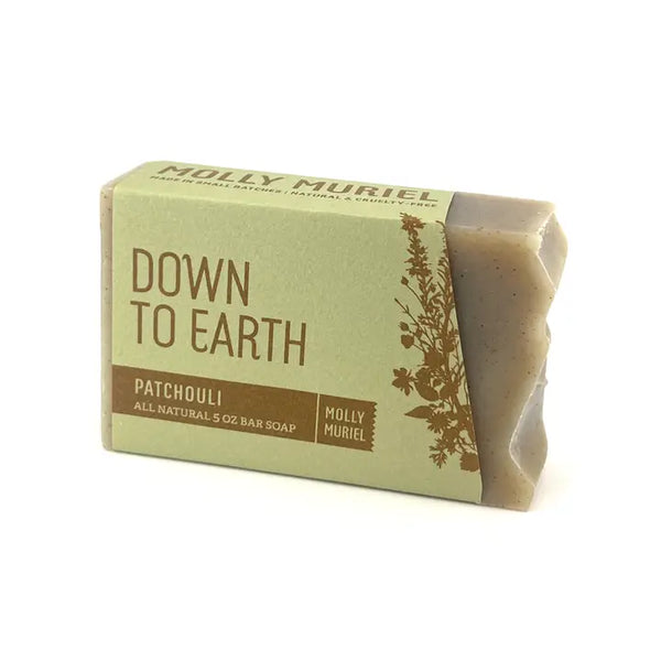 Down To Earth Natural Palm Oil Free Soap (Patchouli), 5 oz