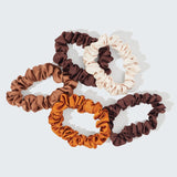 5pc Satin Scrunchies - Sedona