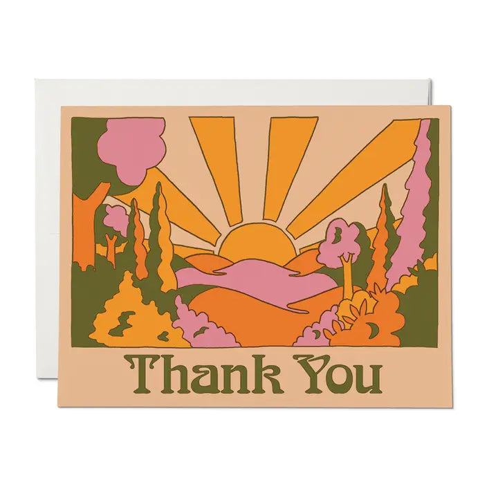 Thank You Sunrise Greeting Card