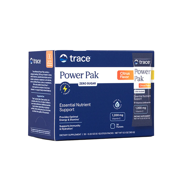 Trace Minerals Power Pak Citrus Sugar-Free, 30 ct