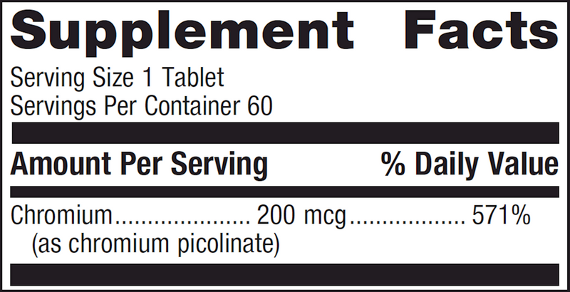 Chromium Picolinate, 60ct